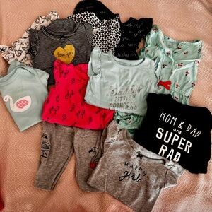 Carter’s baby girl MEGA BUNDLE! 🖤